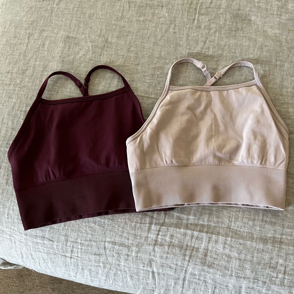 Lululemon high neck sports bra set of 2